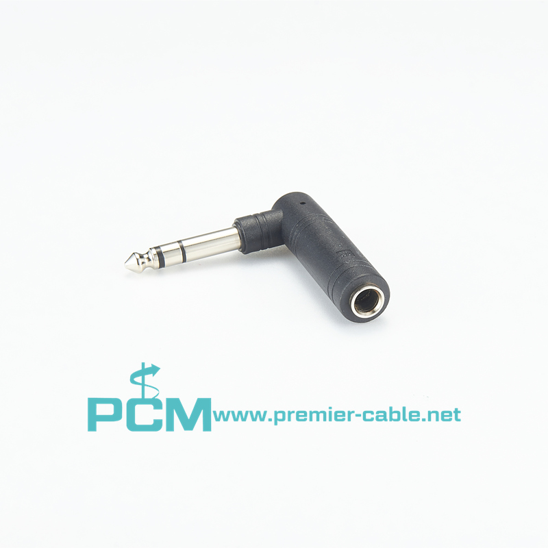 6.35mm TRS Stereo Right Angle Adaptor
